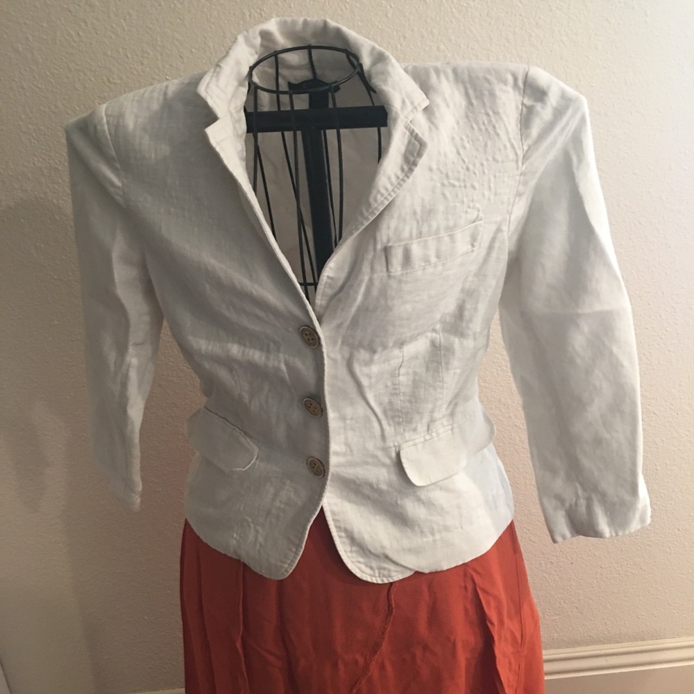 White Linen Jacket